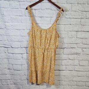 Banana Republic Yellow Patterned Dress